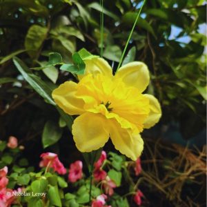 Fleur artificielle a butiner Narcissus belcanto